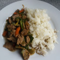 El cooksnap de Fabiola Pérez cuando hizo Carne Mongoliana.