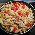 Marina Marina's cooksnap of when they made Πέννες με κοτόπουλο και μαύρο σουσάμι.