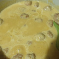 El cooksnap de Cristina Fernandez Miranda cuando hizo Albóndigas con Salsa de Almendras.