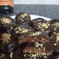 El cooksnap de Delma Delgado cuando hizo Dulces de avena y maní (sin azúcar agregada bañados en 🍫😋.