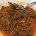 El cooksnap de Elena cuando hizo Ejotes entomatados.
