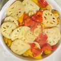 yipei 的 蓮藕炒紅黃椒 cooksnap