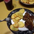 El cooksnap de Fabricio cuando hizo Costillas de cerdo al vino tinto y tostadas al ajo y oliva .