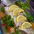Cooksnap Zieta Ali semasa beliau membuat Siakap stim lemon.