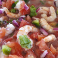 El cooksnap de Ben MB cuando hizo Ceviche de Langostinos con mango y aguacate.