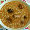 El cooksnap de Josemi CilantroYHierbabuena cuando hizo Fabada asturiana.