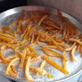 El cooksnap de Roxana Civallero cuando hizo Cáscaras de naranja abrillantada.