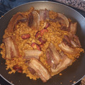 El cooksnap de Carmen Cedillo cuando hizo Migas extremeñas.