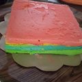 Cooksnap dari afranayla untuk resep Cake kukus rainbow keju simple