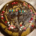Priyanka Chirayu Oza's cooksnap of when they made ઝેબ્રા કેક (Zebra Cake Recipe In Gujarati).