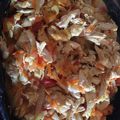 El cooksnap de Maria elsy Berrio cuando hizo Pollo mechado con champiñones y zanahoria.