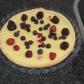 El cooksnap de Juani cuando hizo Tarta de chocolate blanco y frambuesas.