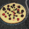 El cooksnap de Juani cuando hizo Tarta de chocolate blanco y frambuesas.