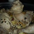 El cooksnap de Luciana Poblete cuando hizo Pollo con crema al verdeo y papas.