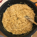 El cooksnap de David cuando hizo Espagueti en salsa de queso 🧀.