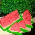 Cooksnap dari Herlina Ika kertanti untuk resep Bolu semangka segitiga yummyy