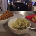 El cooksnap de Christian cuando hizo Hummus de garbanzos.