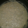 El cooksnap de Martin Gomez cuando hizo Salsa Blanca, cebolla y pimiento verde.