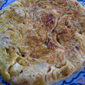 El cooksnap de Irene-Guirao cuando hizo Tortillica de patata rellena de jamón y queso al ajillo.