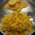 Ananya Agrawal's cooksnap of when they made Vegetables poha.