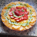 El cooksnap de Silvia Fernández cuando hizo Tarta de frutas y crema pastelera sin gluten.