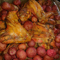 El cooksnap de Ana Angel cuando hizo Pollo al Horno con Papitas a la Mostaza.