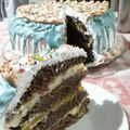 El cooksnap de Willy cuando hizo Torta de cumpleaños con chantilly y chocolate 🍫 😋 💕.