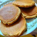 Chef Mommy Nessa's cooksnap of when they made Pumpkin Pancakes.