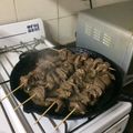 El cooksnap de Leticia Perdomo cuando hizo Anticuchos Peruanos y Argentinos.