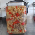 El cooksnap de Maria cuando hizo Berenjenas en escabeche.
