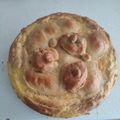 El cooksnap de Raquel Belvis cuando hizo Tarta de espinacas y huevos con masa hecha en Monsieur Cuisine.