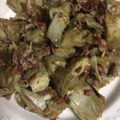 El cooksnap de Isabel Diaz Cazalilla cuando hizo Alcachofas con jamón. (Thermomix).