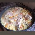 El cooksnap de Natalia cuando hizo Paella de pollo.