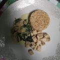 El cooksnap de Katherine cuando hizo Espinacas con crema y queso parmesano.