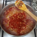 El cooksnap de Tay cuando hizo Garbanzos con chorizo y bacon.