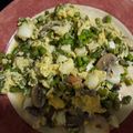 El cooksnap de Cocina Seignalet cuando hizo Revuelto de claras, espárragos trigueros y bacalao.