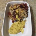 El cooksnap de cristinarecetas cuando hizo Crumble de manzana con moras.