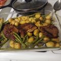 Cheryl Pressley's cooksnap of when they made Top Round Steak with Green Beans and Potatoes.