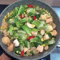 Cooksnap dari Sandra Dewi untuk resep Tumis cah sawi jagung bakso