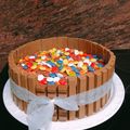 El cooksnap de Clara fernandez morales cuando hizo Tarta kit kat con bizcocho de chocolate .