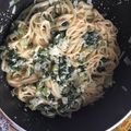 El cooksnap de Florencia Reano cuando hizo Tallarines con crema de espinaca! 🍜.