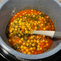 El cooksnap de Romero cuando hizo Garbanzos con espinacas y chorizo, en olla gm.