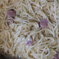 El cooksnap de Tere Zavala cuando hizo Spaghetti en salsa blanca.