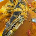 Cooksnap Putri Biru semasa beliau membuat Kari Kepala Ikan Mayung "Ala Mamak".