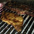 El cooksnap de Mario H. Davi cuando hizo Asado argentino.