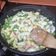 El cooksnap de Almudena Collado cuando hizo Guisantes con bacon y huevo duro.