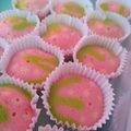Cooksnap dari Az-Zahra untuk resep PINKY STRAWBERRY 🍓🍓🍓Steamed Mini Cupcakes