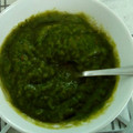 El cooksnap de MaryGlory cuando hizo Crema de calabaza con espinacas.