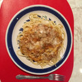 El cooksnap de Aliosha cuando hizo Espagueti con atún de lata.