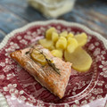 El cooksnap de Irene-Guirao cuando hizo Salmón rosado asado al limón.